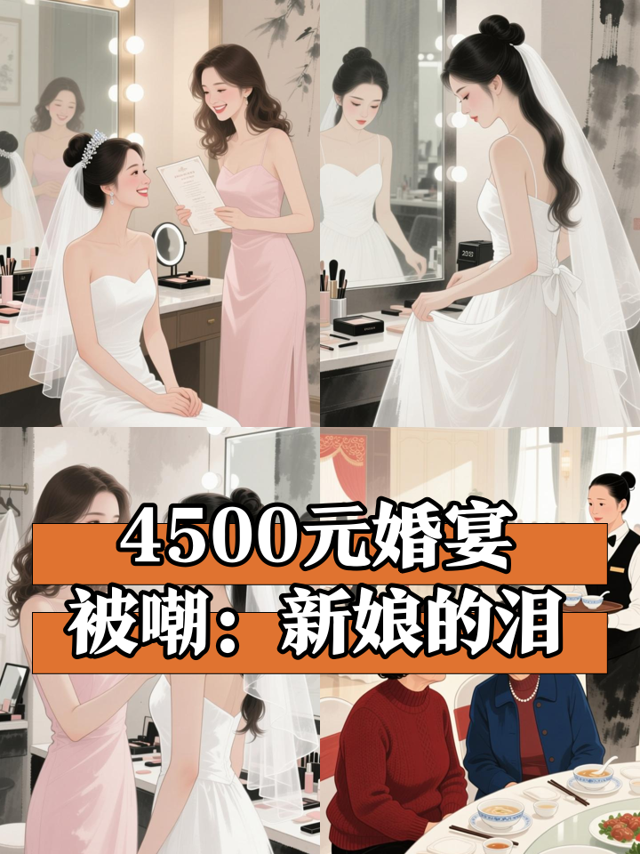 4500元一桌婚宴被亲友嘲笑寒酸,新娘泪流满面,新娘:一辈子污点