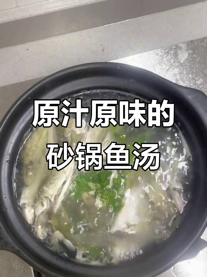 砂锅鱼汤,鲜美无比!原汁原味才是王道