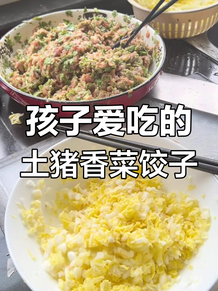 香菜白菜猪肉饺子,解决孩子不吃馅的难题
