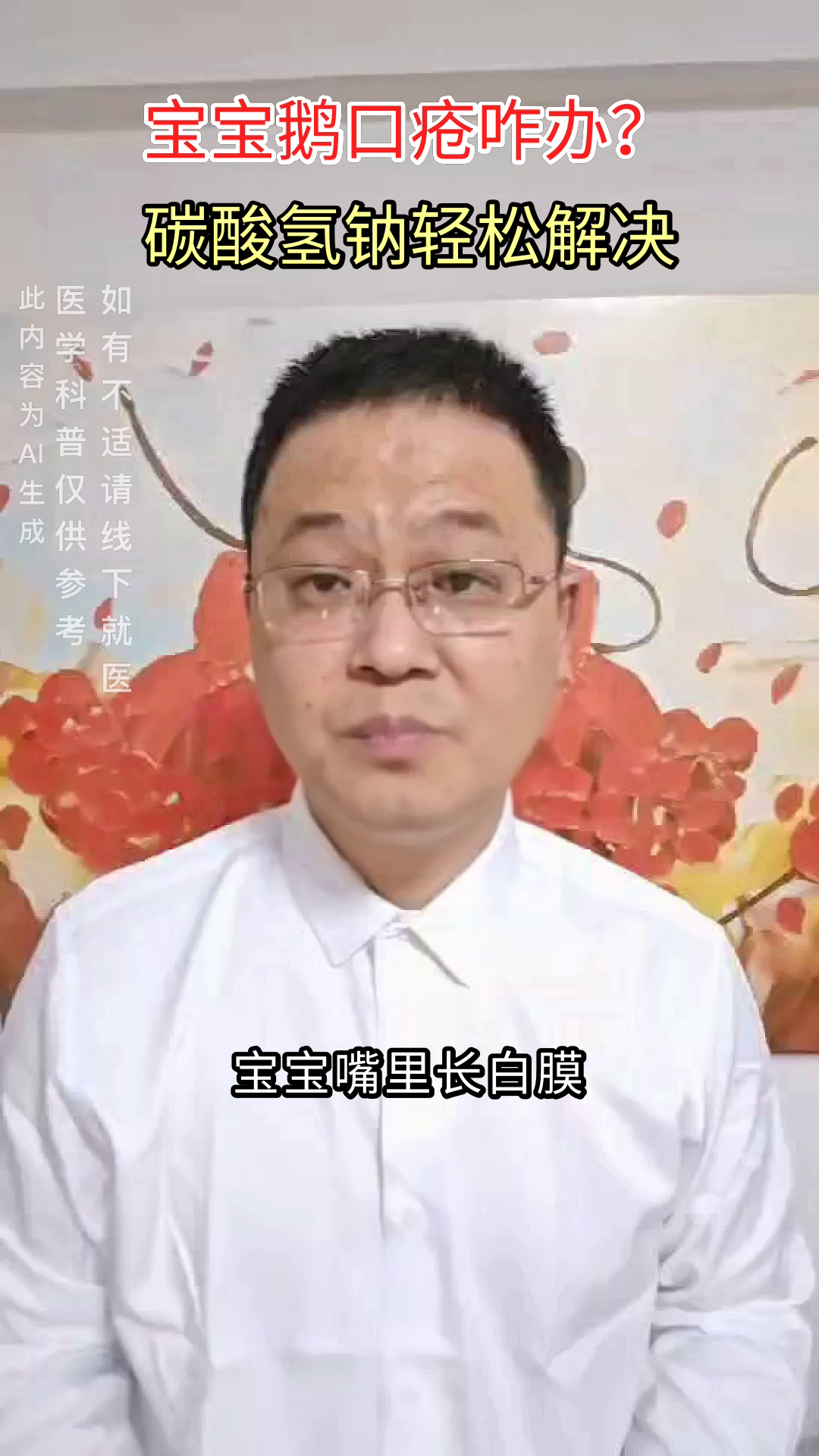 宝宝鹅口疮,碳酸氢钠来帮忙