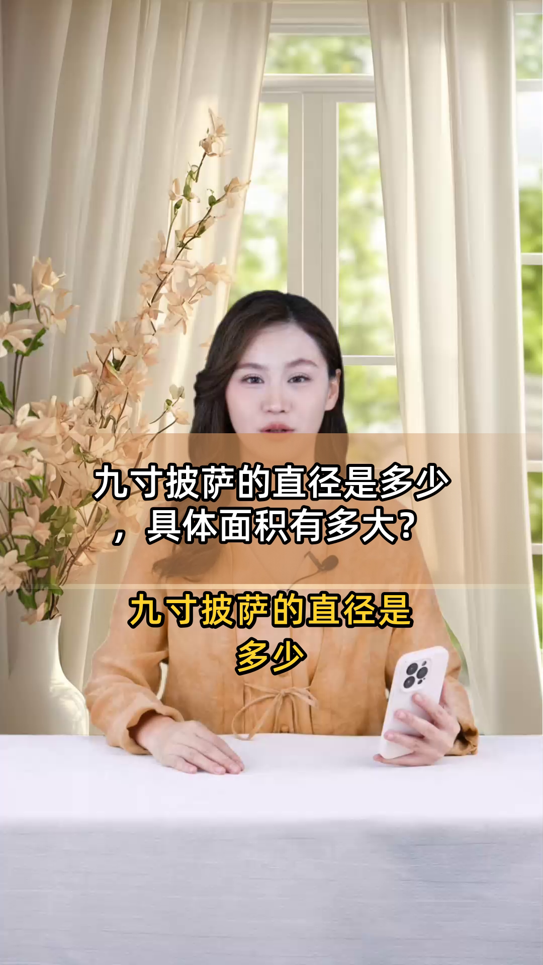 九寸披萨的直径是多少，具体面积有多大？