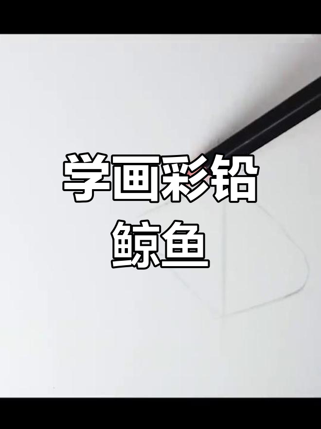 彩铅鲸鱼绘制技巧,零基础也能轻松上手