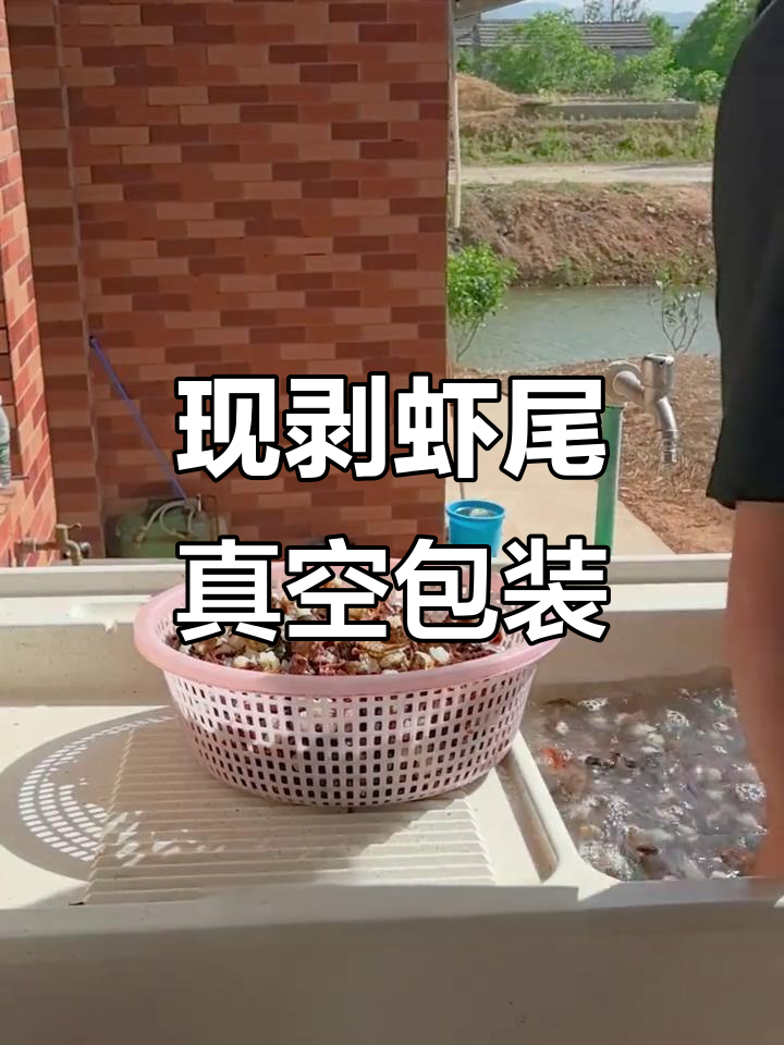 活虾现剥,真空包装龙虾尾制作全过程