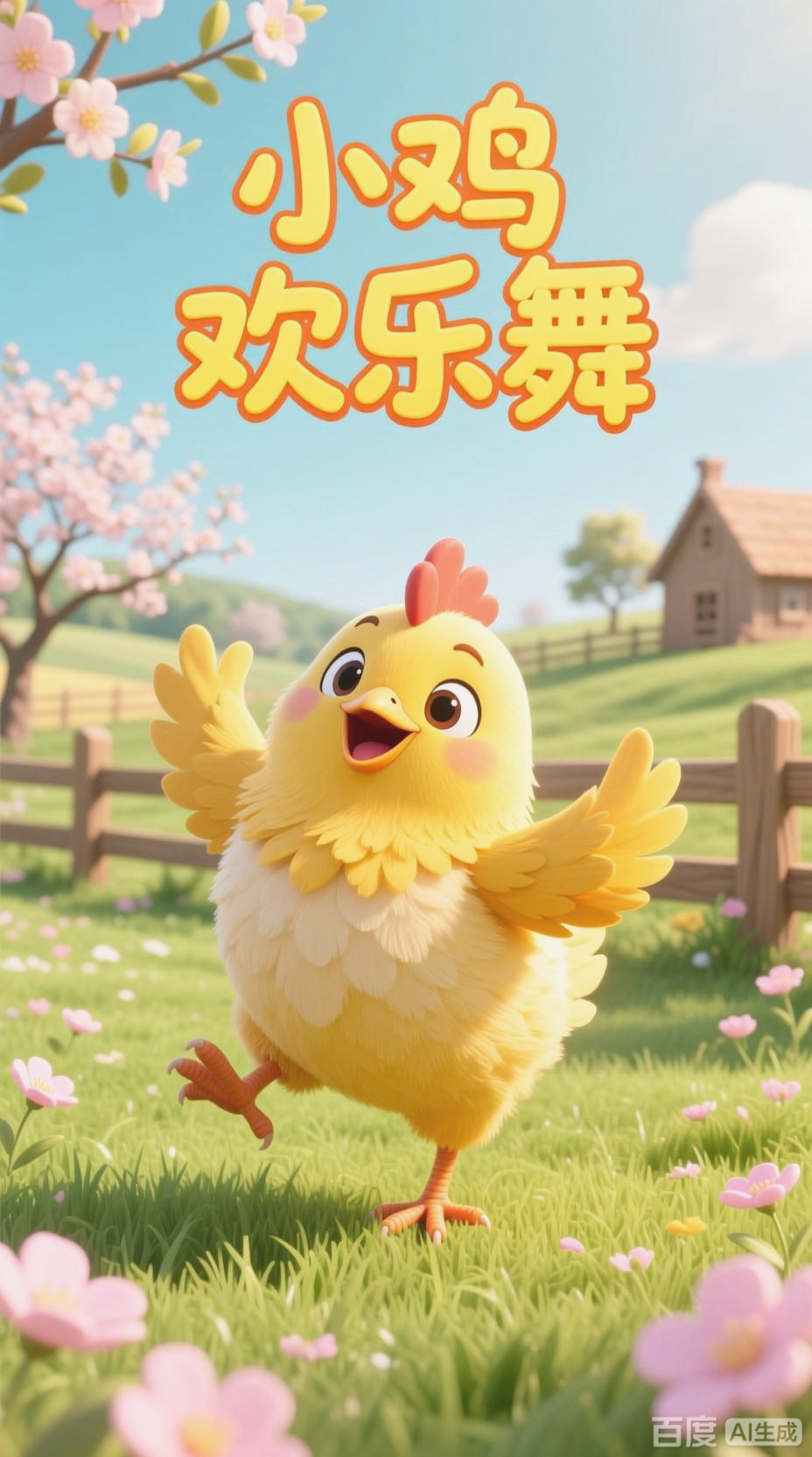 可爱小鸡欢乐舞动