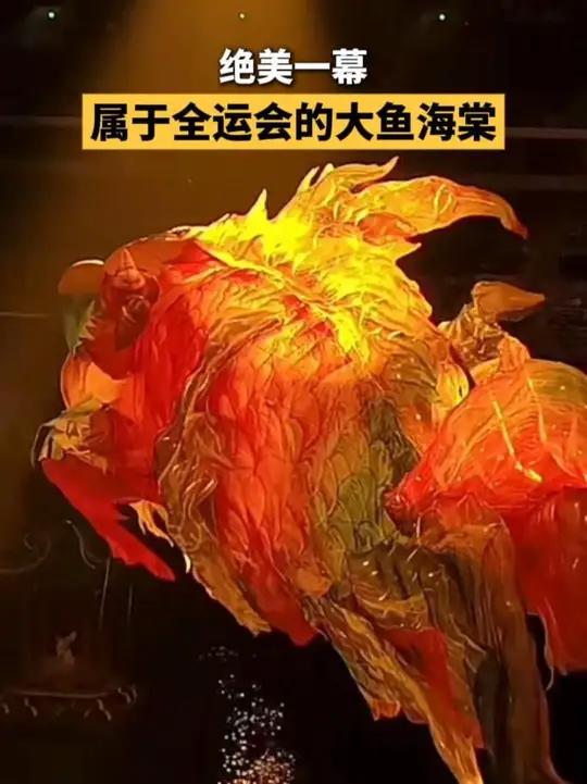被全运会开幕式上的这一幕震撼到了!“大鱼在梦境的缝隙里游过,凝望你沉睡的轮廓。”中式审美绝