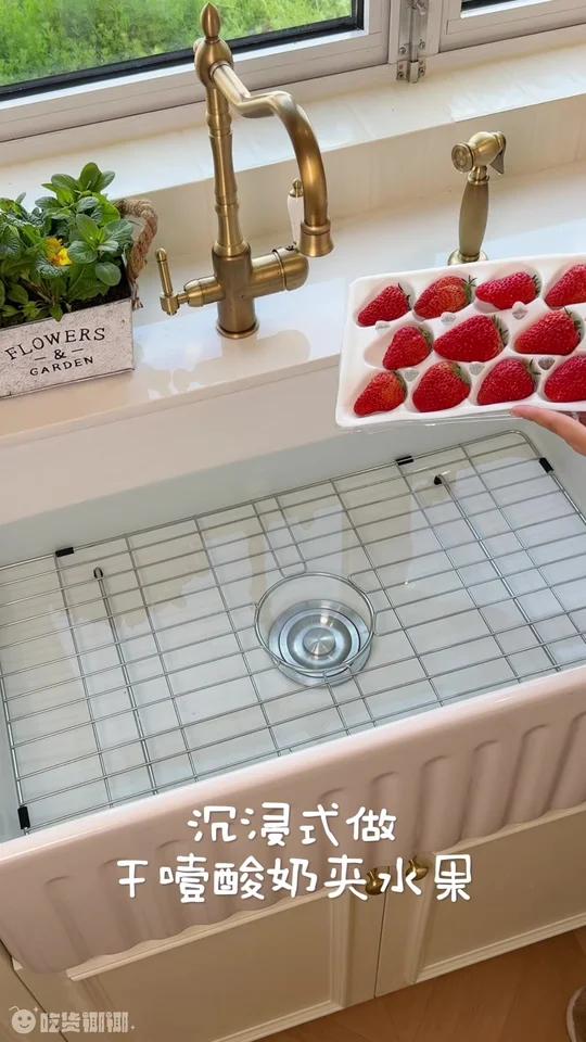 闺蜜春日野餐彩虹干噎酸奶夹水果超幸福