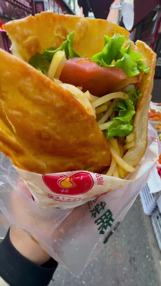 终于吃到了中原市场超火的鸡蛋灌饼搬家了