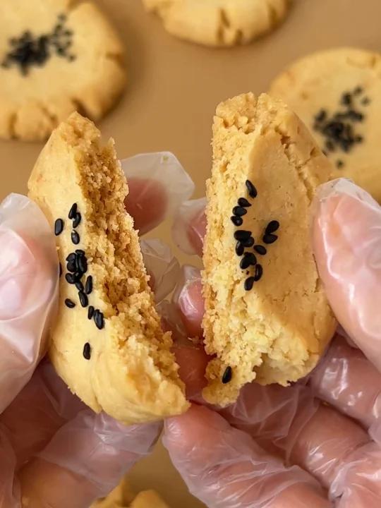零失败酥到掉渣自制中式桃酥～老少皆宜