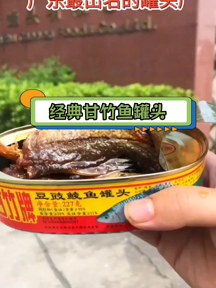 佛山顺德甘竹鱼罐头,30年老品牌