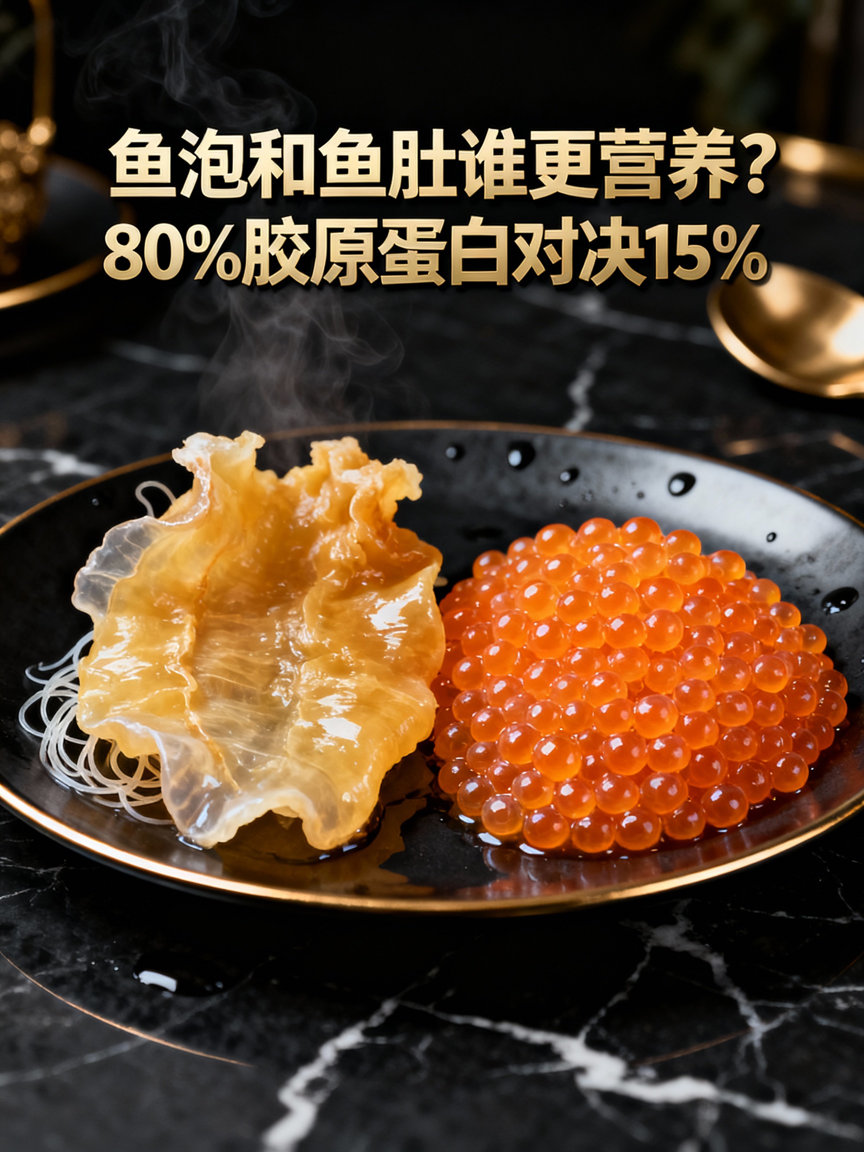 鱼泡和鱼肚谁更营养?80%胶原蛋白对决15%
