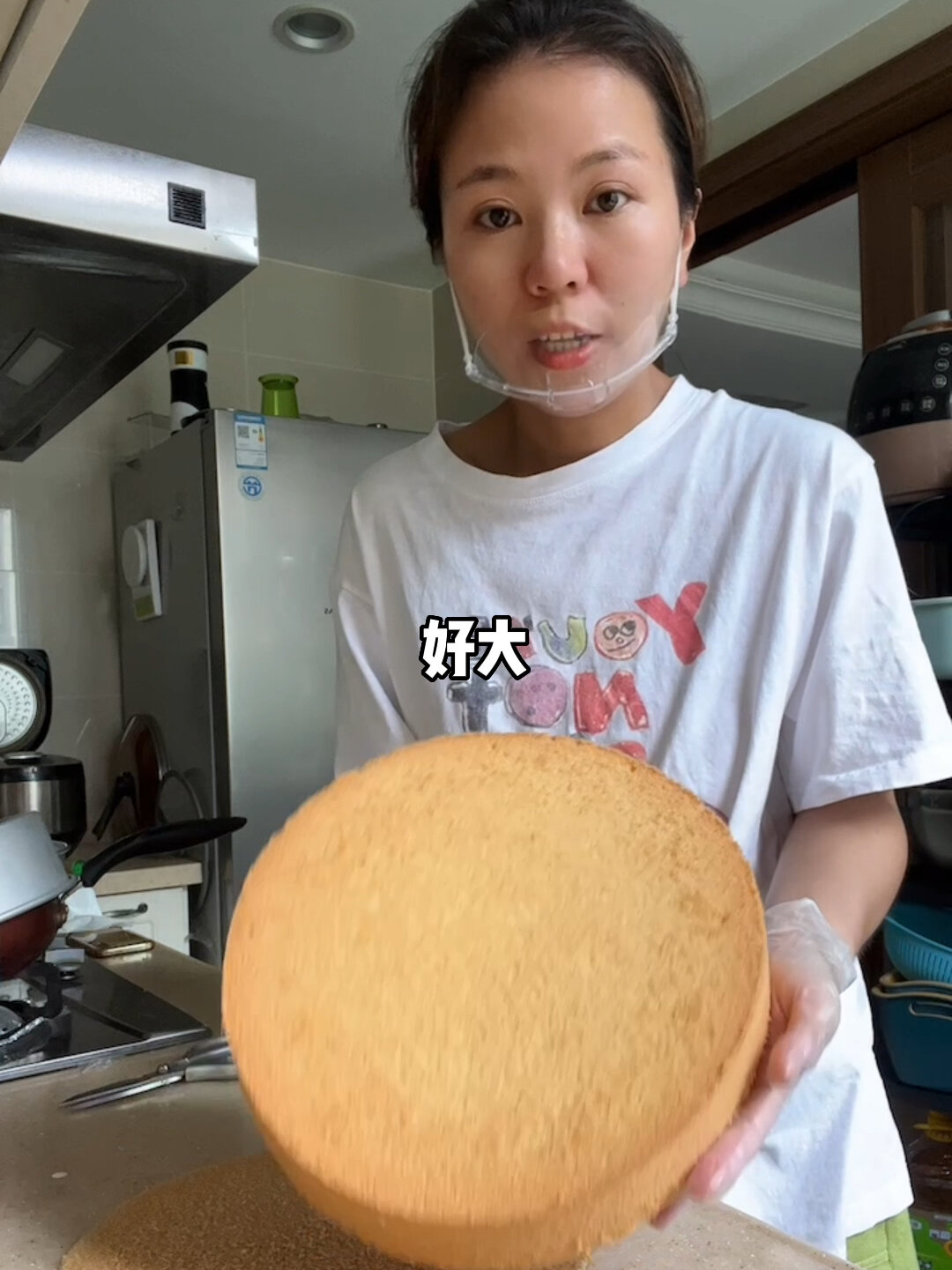 12寸戚风蛋糕的制作过程