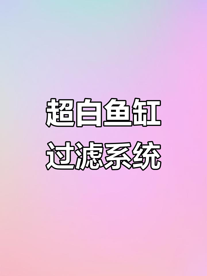 定制超白鱼缸,底滤系统全解析:静音、干湿分离设计