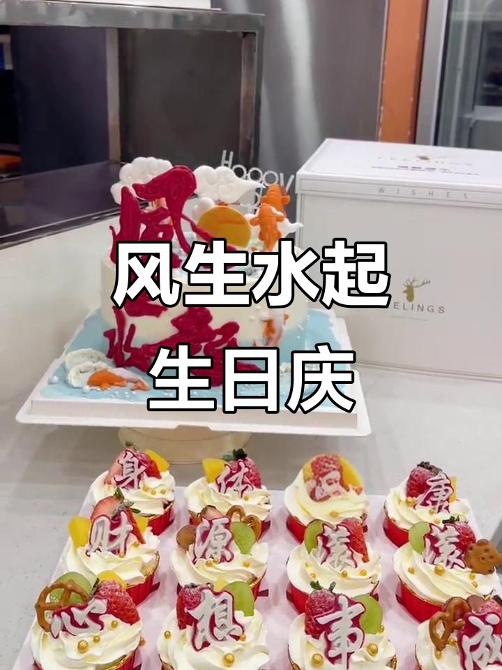 36岁生日惊喜布置,风生水起蛋糕庆祝!