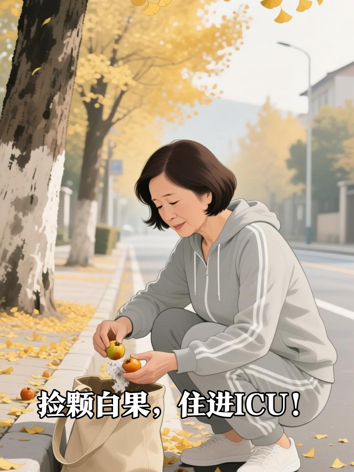 为省二十块捡路边白果,她连夜被推进抢救室!
