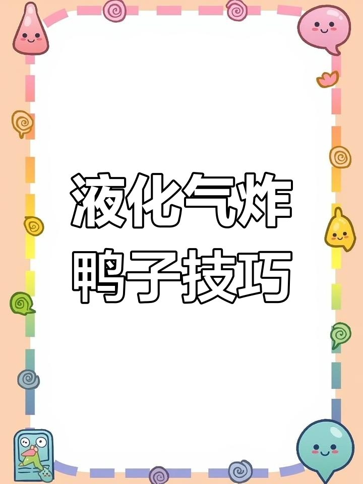 液化气炸鸭炉使用指南