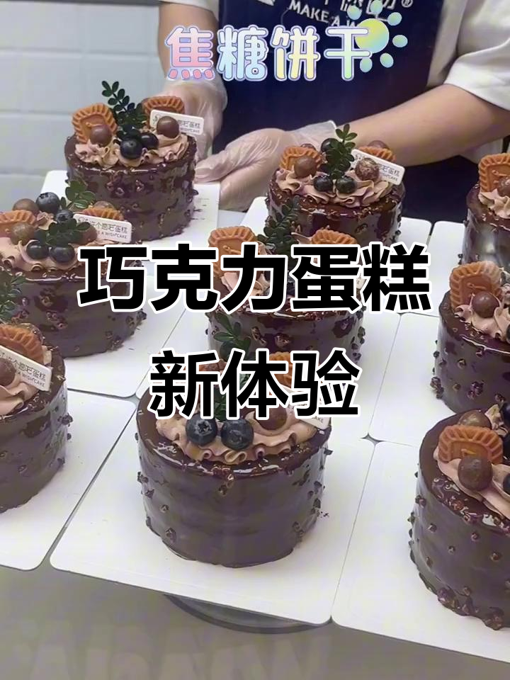 精致四寸巧克力蛋糕，芒果夹心与奥利奥碎完美搭配！