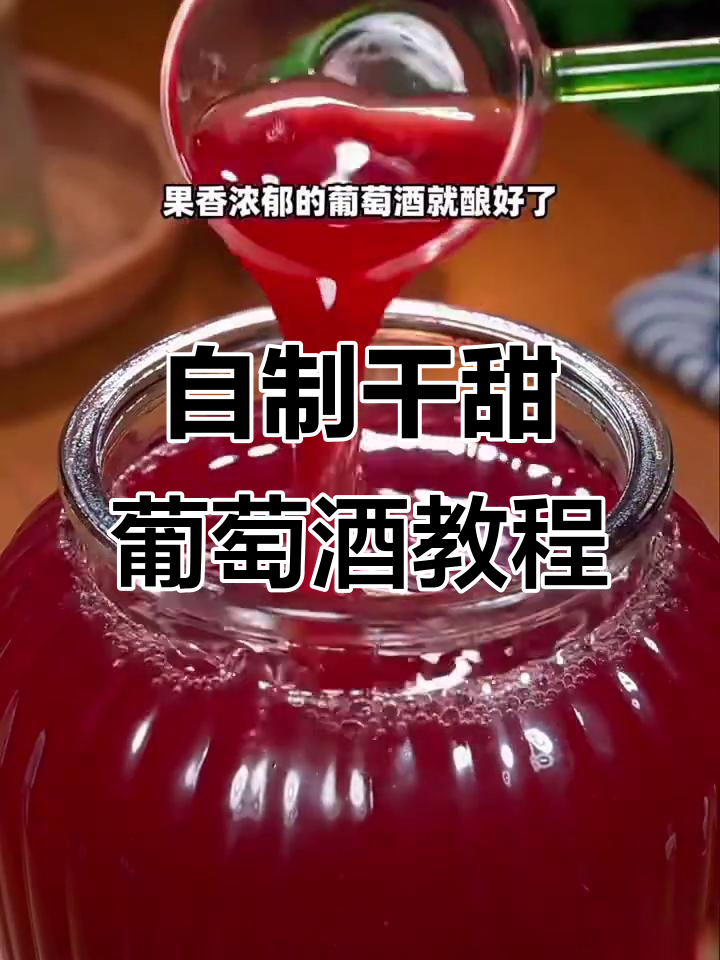 家庭自制葡萄酒，简单步骤教你做出果香浓郁的美酒