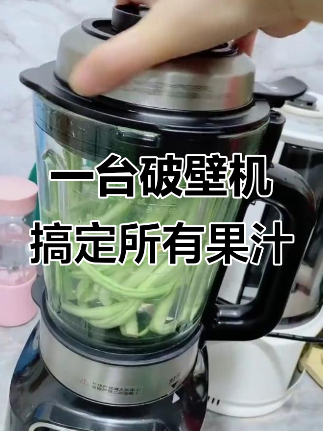 破壁机轻松打豆角汁,瓜果蔬菜全搞定