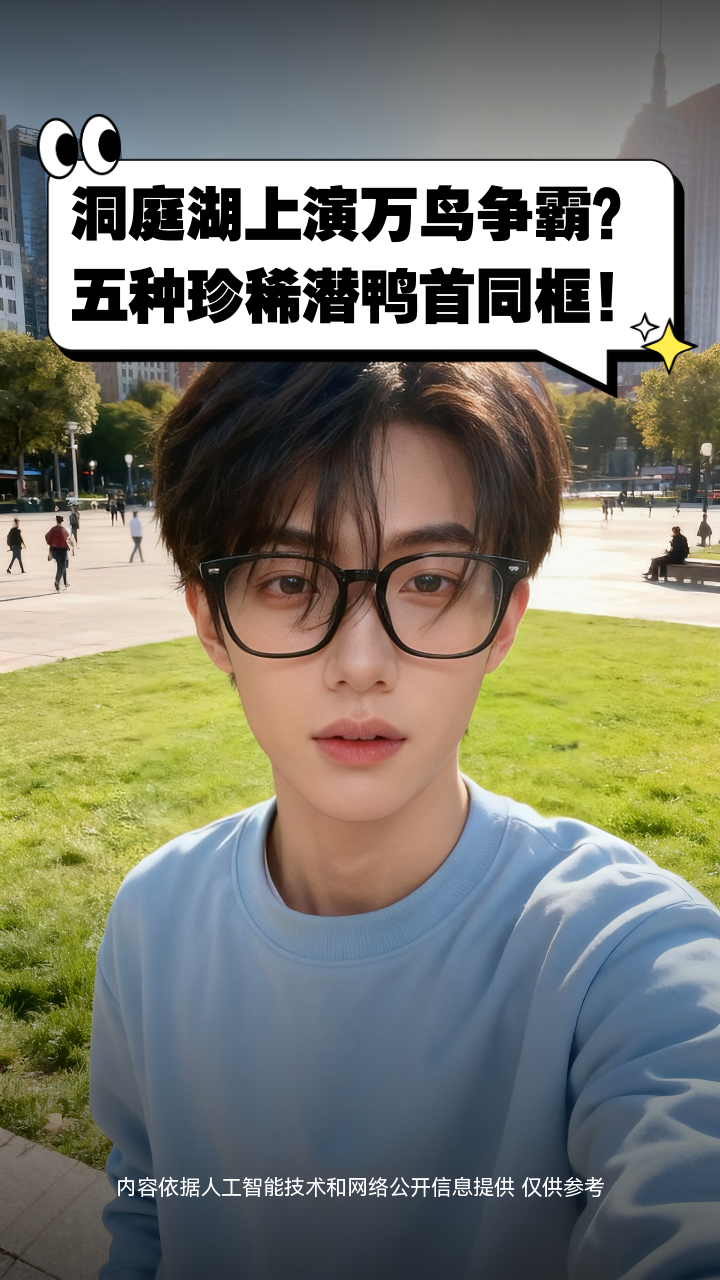 洞庭湖上演万鸟争霸？五种珍稀潜鸭首同框！