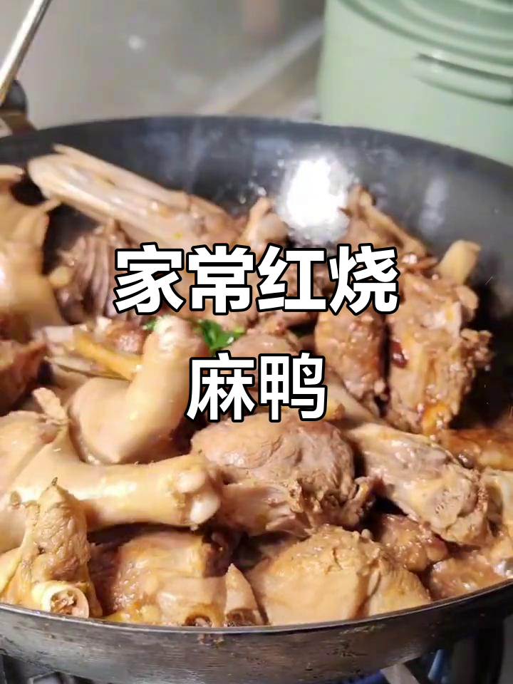 红烧麻鸭,一瓶啤酒一勺酱油,家常味十足