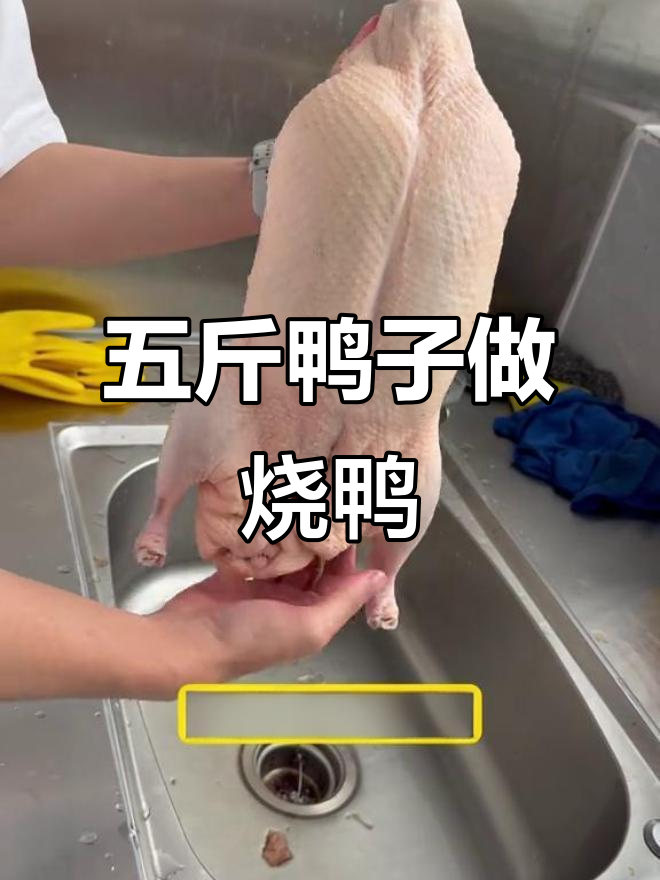 广式脆皮烧鸭制作秘籍,五斤白条鸭变美味