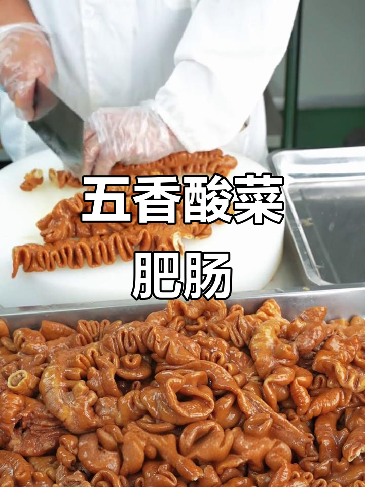 酸菜肥肠，五香卤味搭配老坛酸菜的绝妙组合