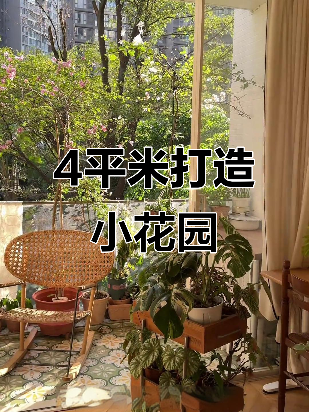 小阳台变身花园,巧妙布局让空间翻倍
