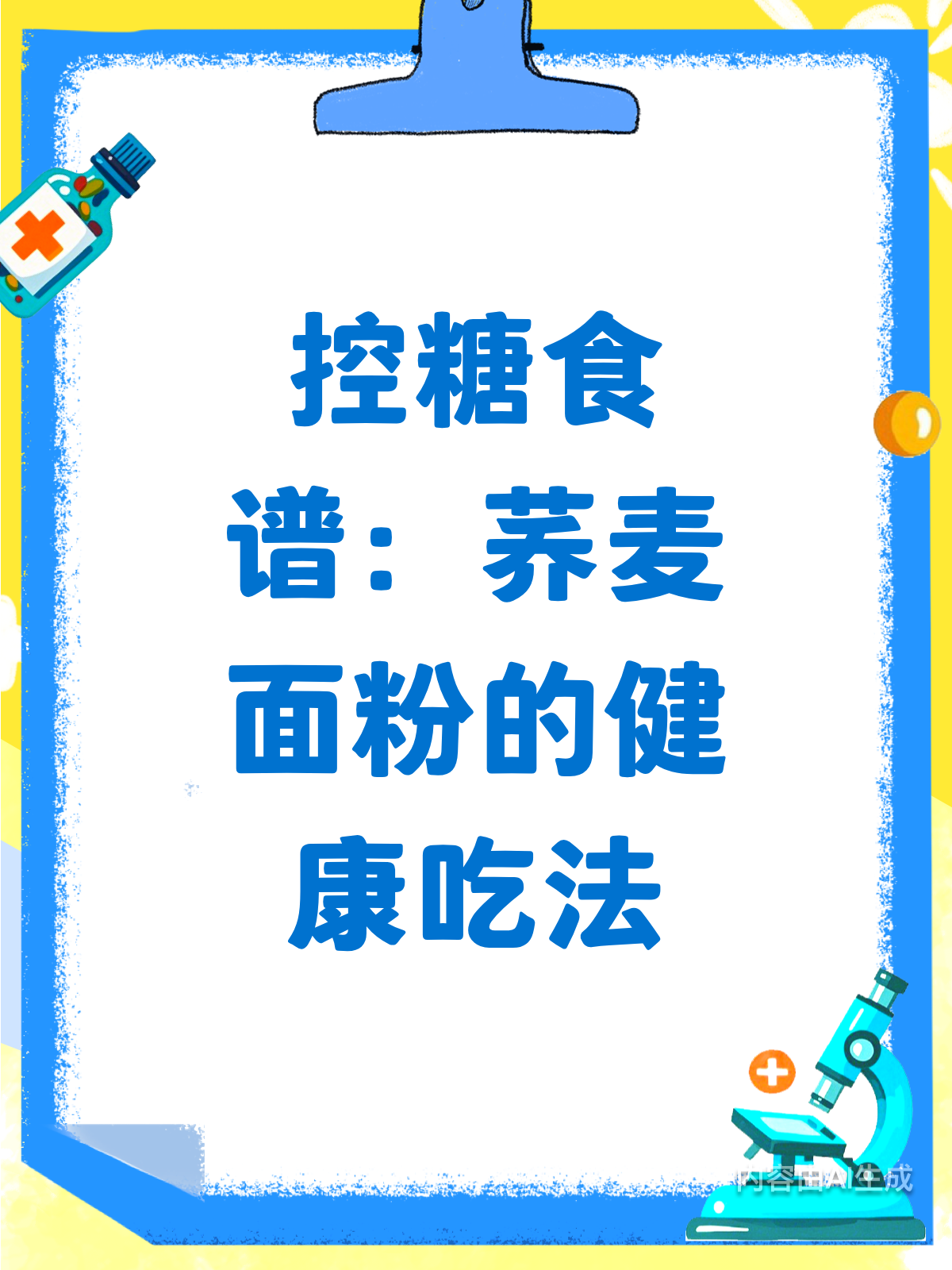 控糖新招!荞麦面粉健康吃法