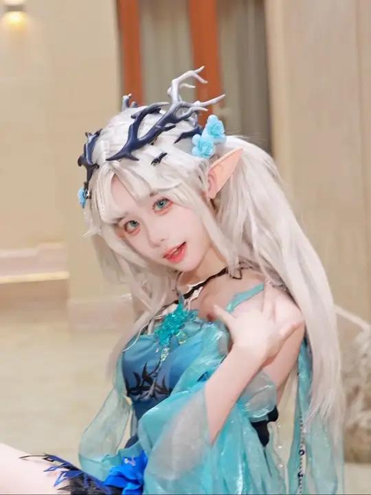 怎么办呢 季莹莹二次元少女汲润绝妙触感人鱼姬木槿粉