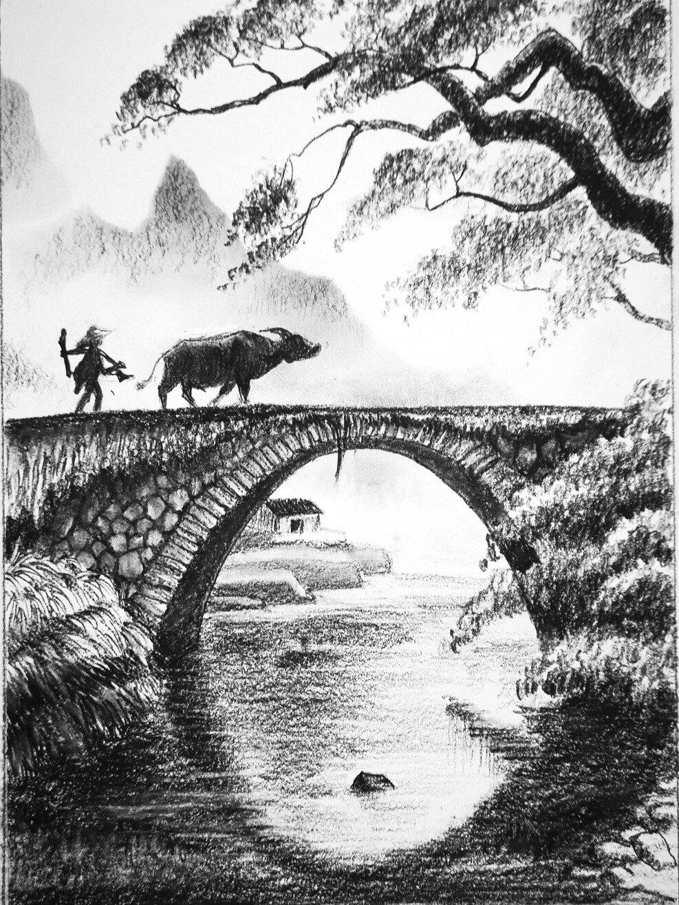 素描风景/故乡的原风景
