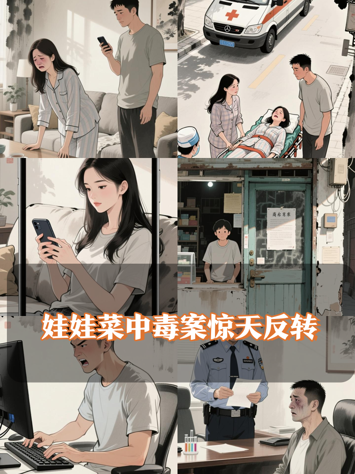 网购娃娃菜中毒案三次反转真相