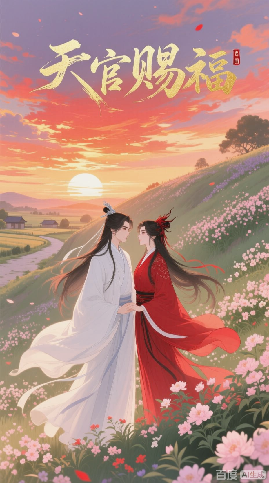 夕阳下的爱恋：花城与谢怜