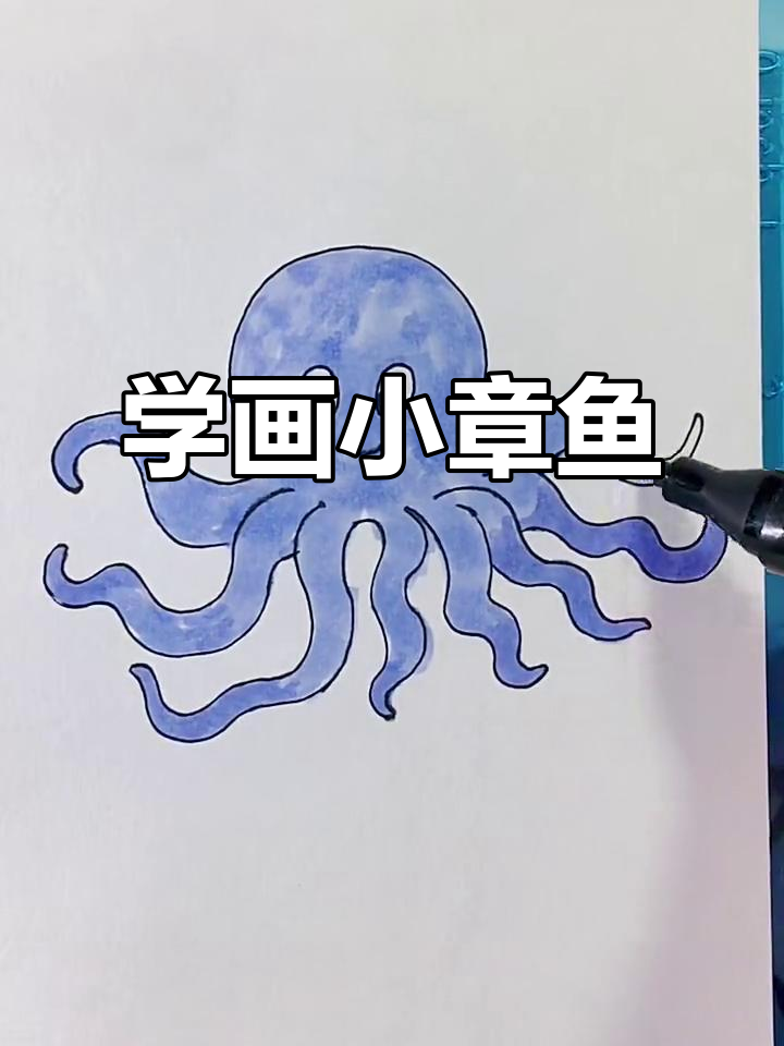 轻松学画可爱章鱼，步骤简单又有趣