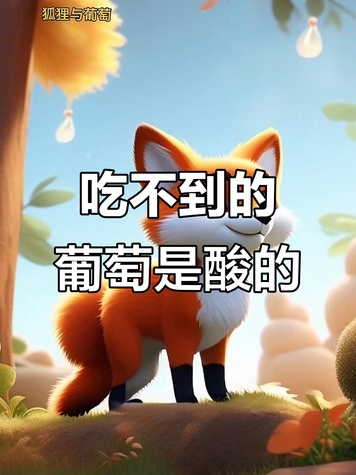 狐狸吃不到葡萄,反而自欺说酸?深刻寓意让人警醒