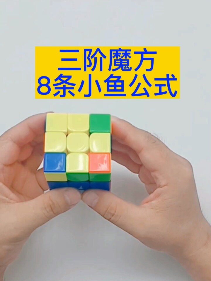 三阶魔方CFOP小鱼公式八条小鱼公式你会几个