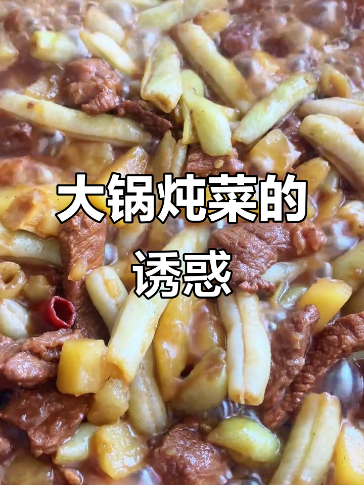 东北大锅炖菜,土豆软糯,豆角入味,减脂必备!