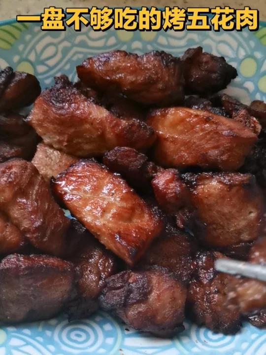 空气炸锅烤五花肉,我家超爱吃的下饭菜