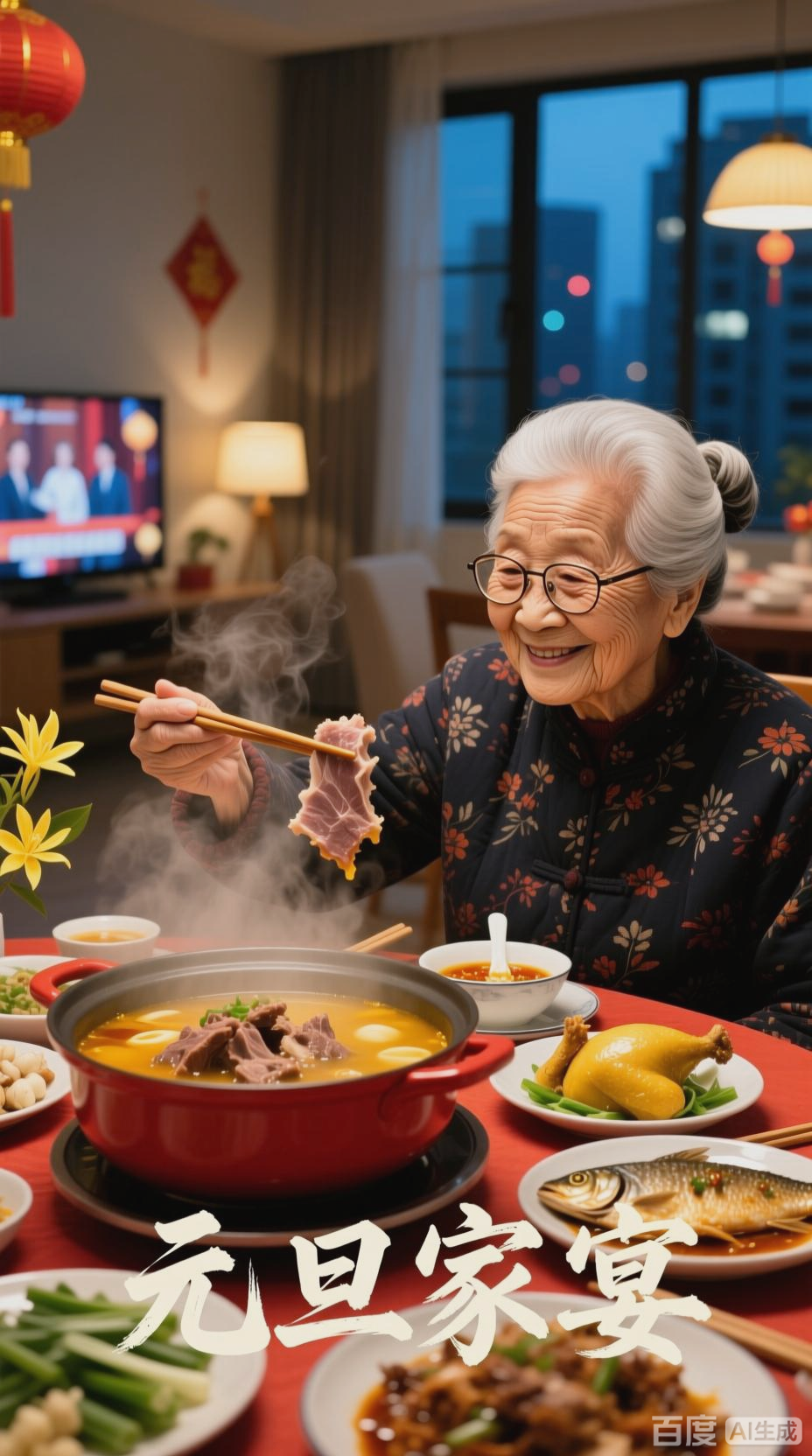 元旦家宴,温暖与期盼交织