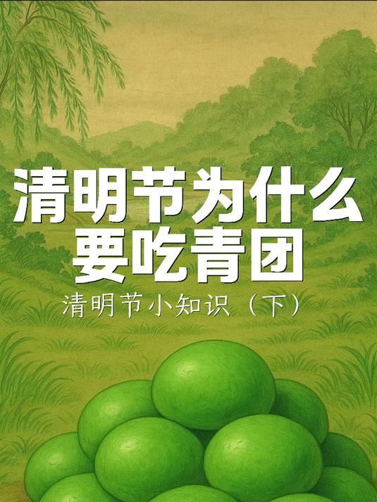 清明节为什么会吃青团?除了青团其他各个地方清明节还会吃些什么