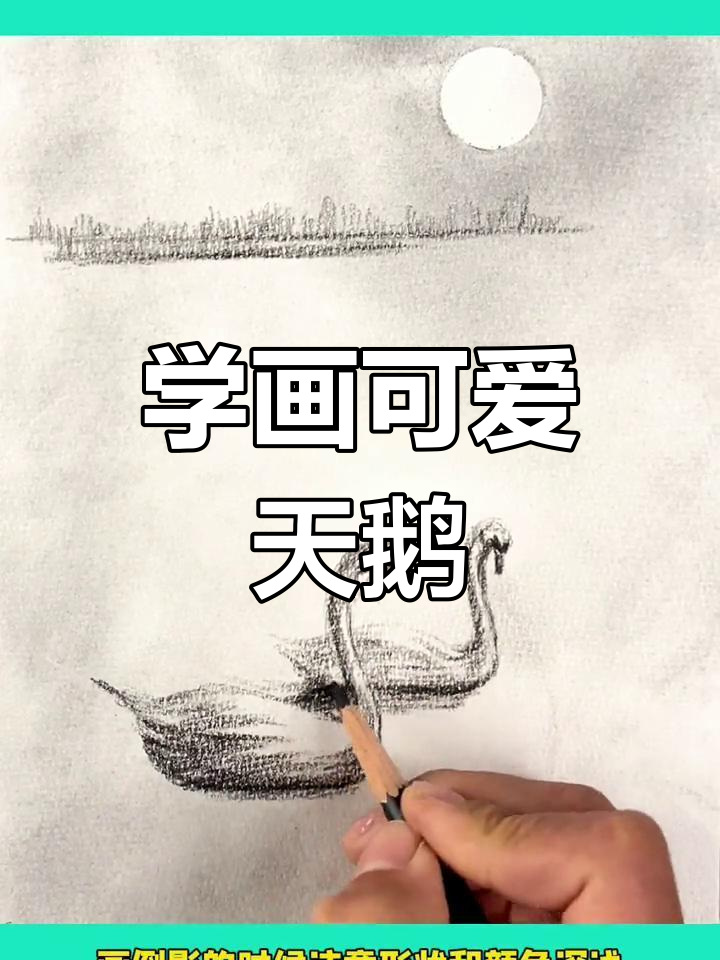跟我学画天鹅，轻松掌握水墨技巧