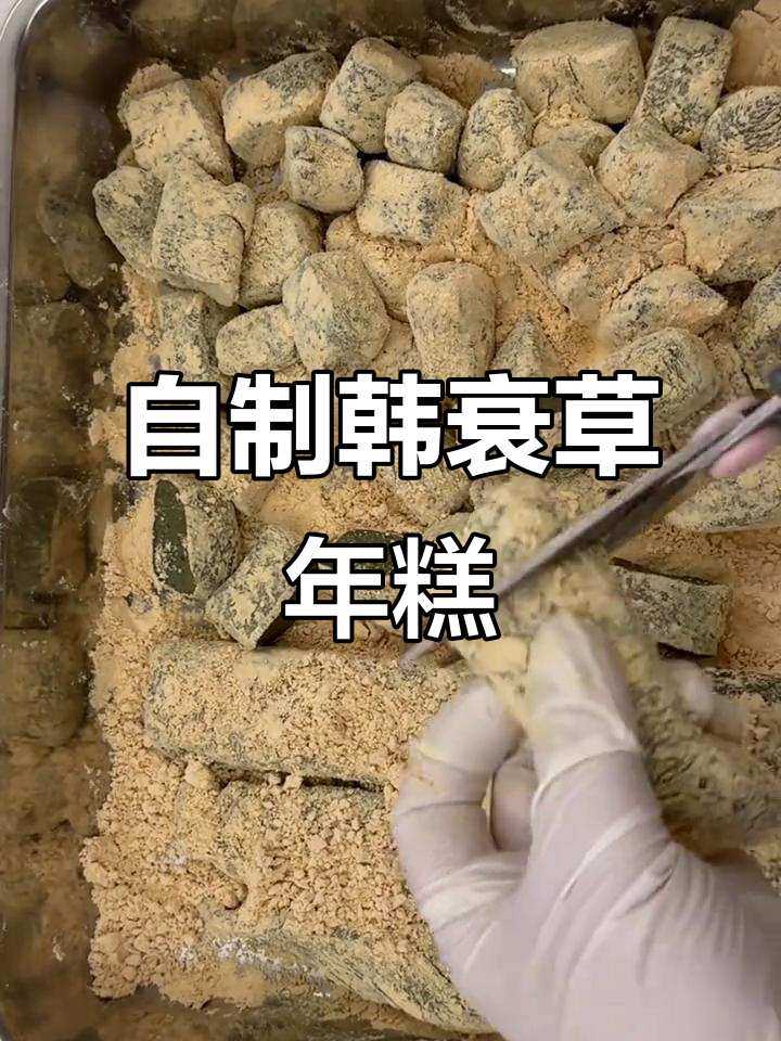 韩式艾草年糕制作体验,机器操作超简单
