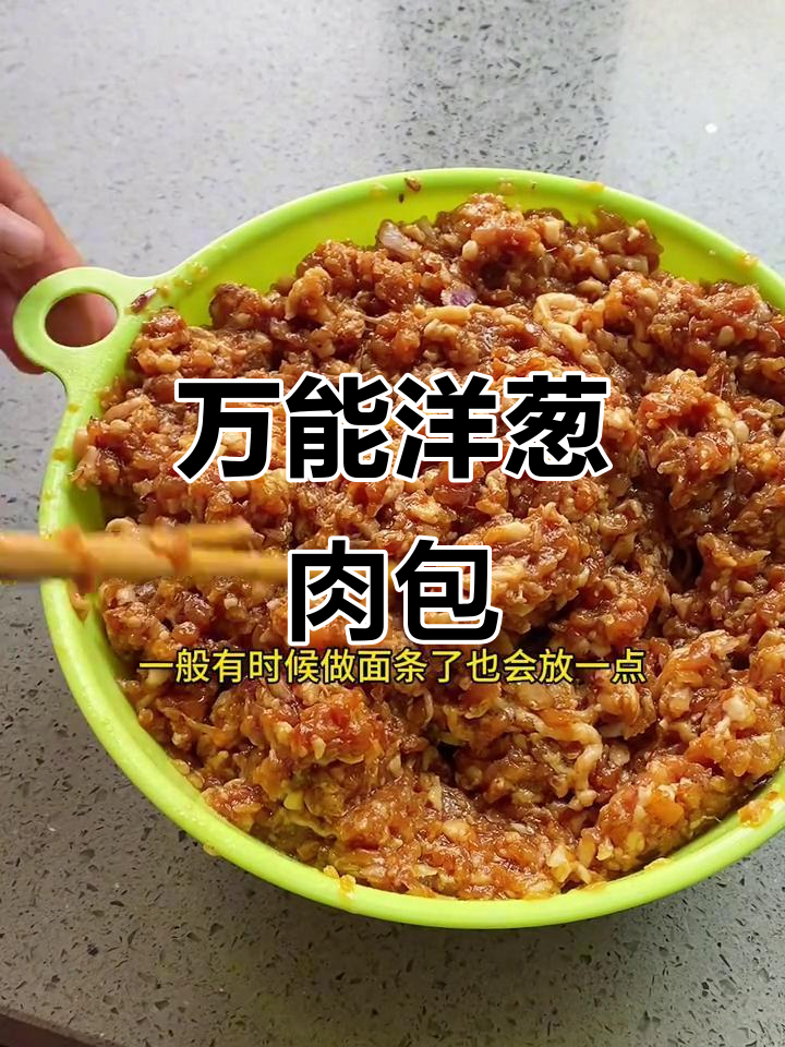 洋葱猪肉馅大包子,万能馅料轻松做