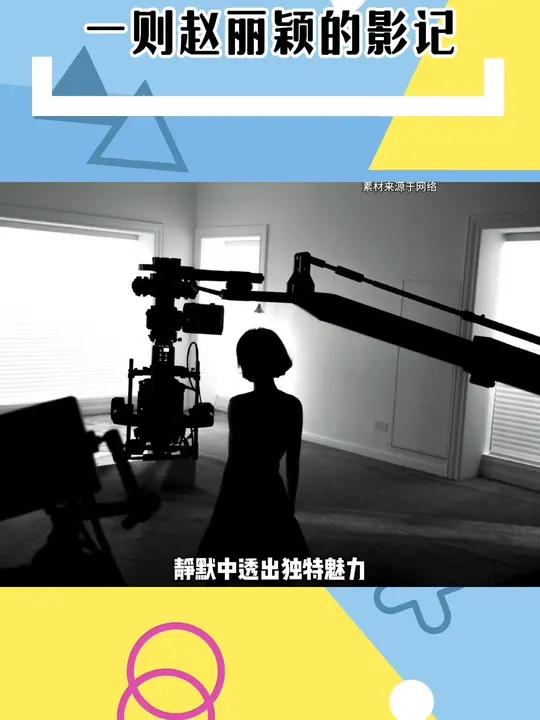 赵丽颖黑白剪影大片,好漂亮背影嘞～
