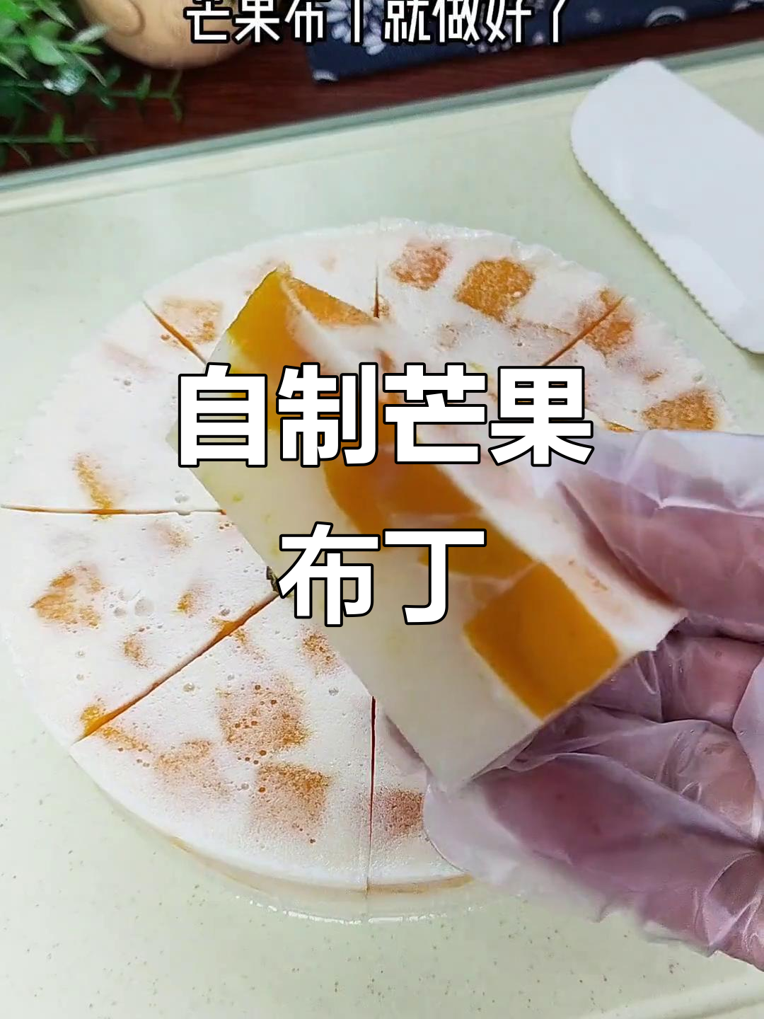 芒果布丁轻松做,Q弹奶香满满!