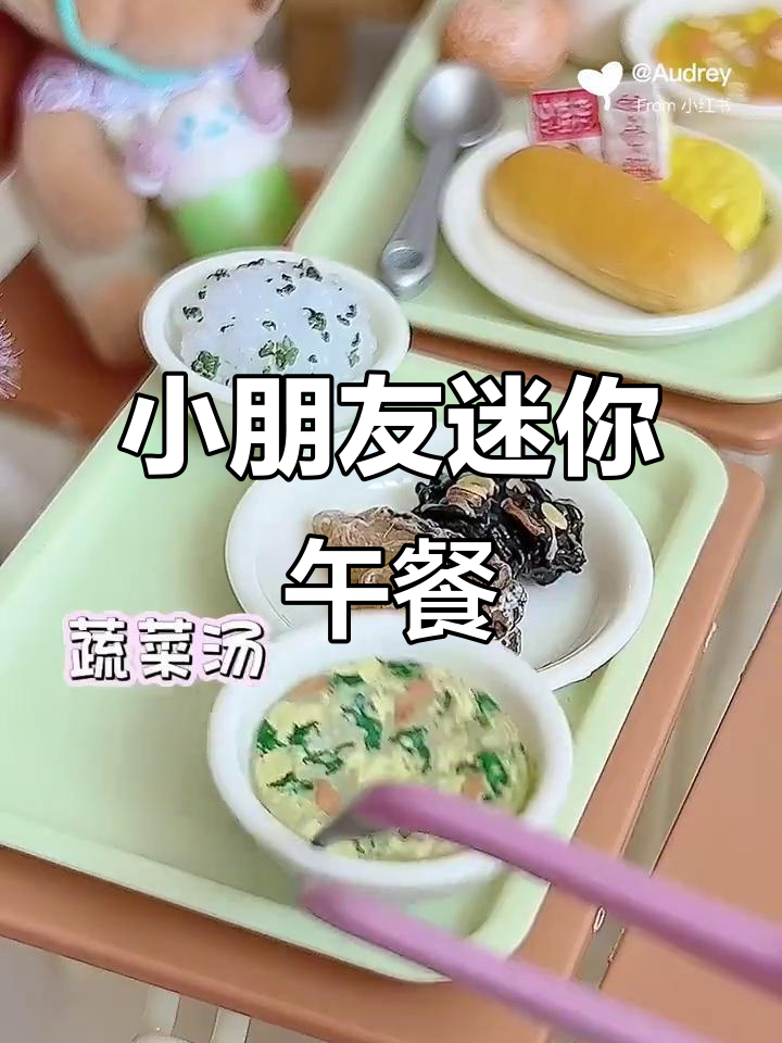 爸爸带你看迷你午餐，幼儿园小宝贝的吃饭日常