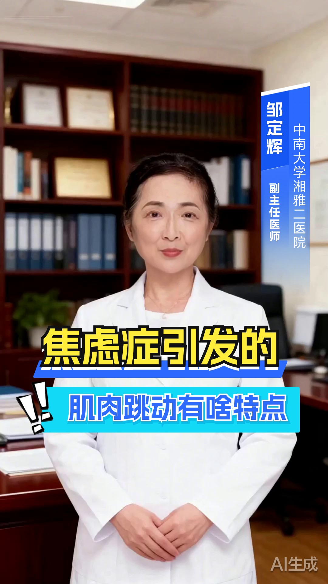 焦虑症肌肉跳动特点