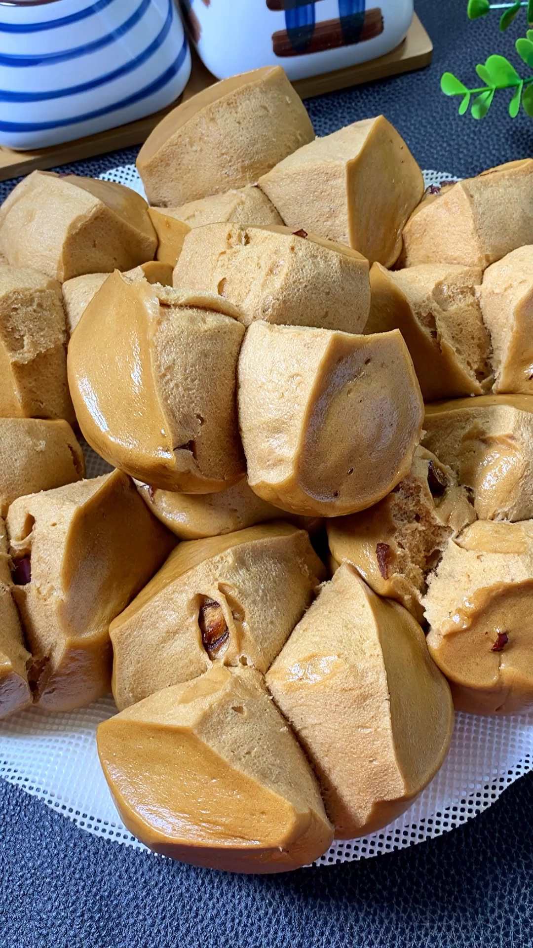 红糖大枣开花馒头,配方来了