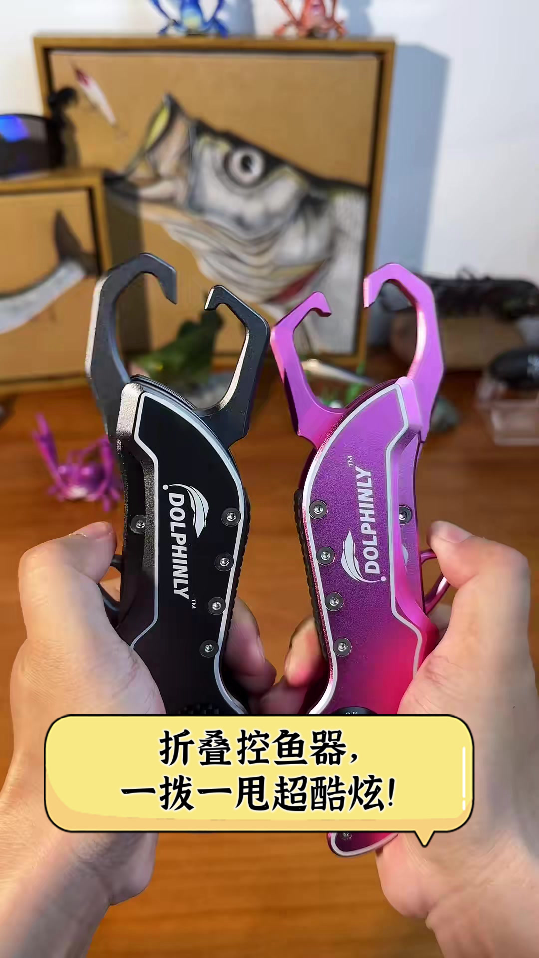 折叠控鱼器，一拨一甩超酷炫！