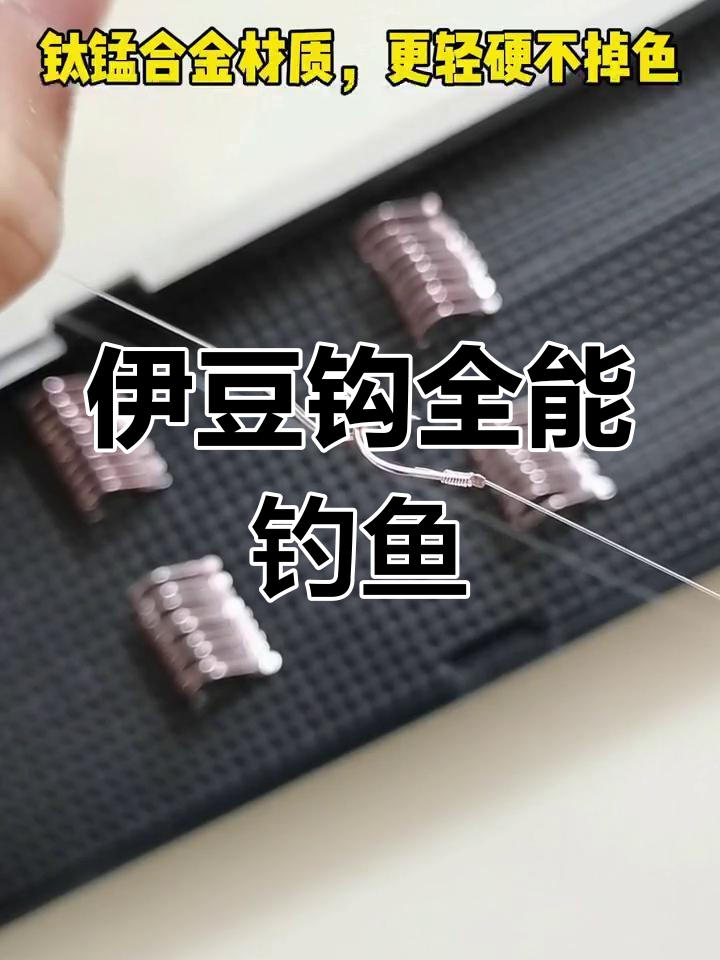 野钓必备:伊豆钩大小兼备,适合挂活饵