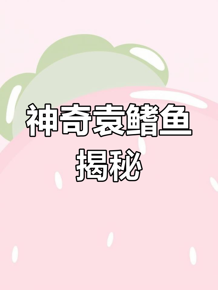 袁鳍鱼:比鲨鱼还贵的小可爱,竟然有吸盘和变色技能!